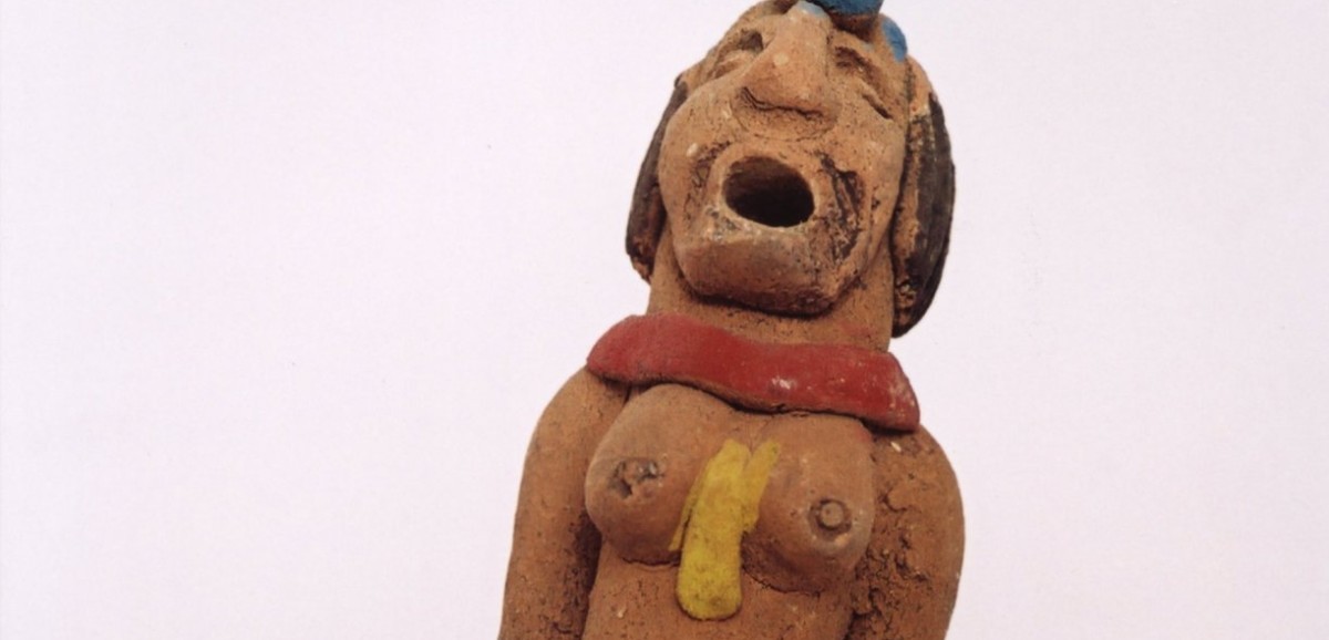 : Tonfigur der Maya-Göttin Ixchel, Mexico, 20. Jh., Foto: Kuntner © Volkskundemuseum Wien