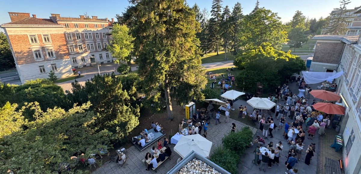 : Unsere OWA-Terrasse von Oben. © Volkskundemuseum Wien