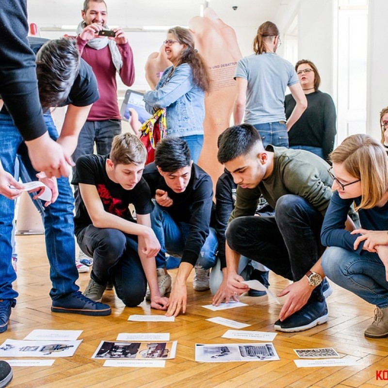 Vermittlungsprojekt Handyfilmen. Foto: kollektiv fischka / kramar © Volkskundemuseum Wien