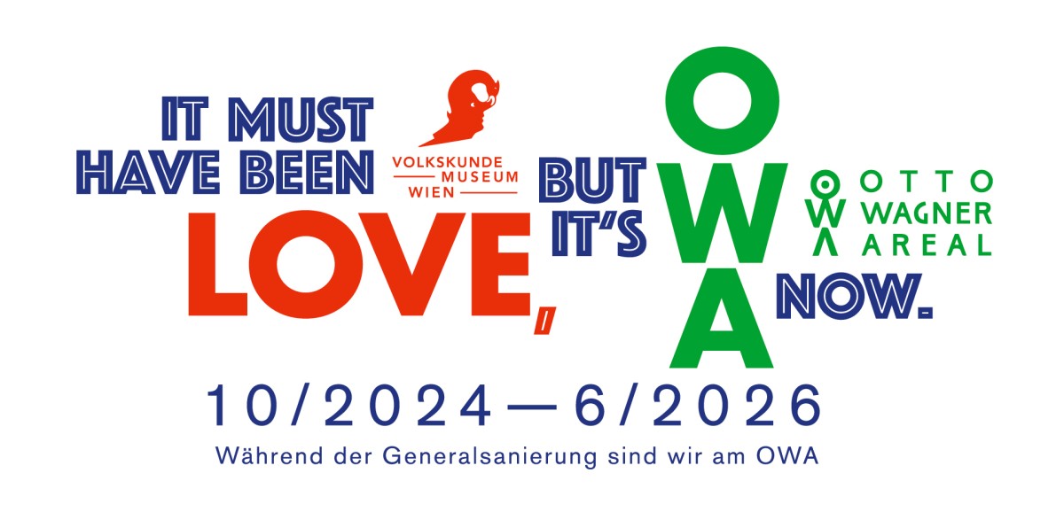 : Während der baustellenbedingten Schließung des Hauses in der Laudongasse verlegt das Volkskundemuseum Wien seine Aktivitäten ans Otto Wagner Areal (OWA). Grafik: Matthias Klos