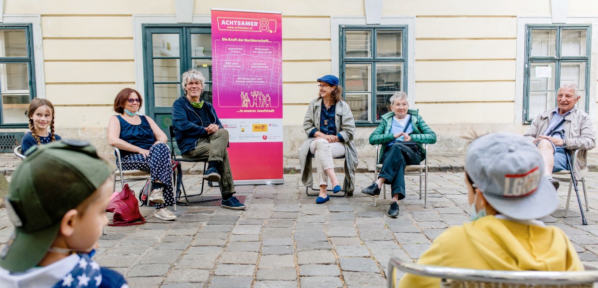 : Beim Projekt Achtsamer 8. Foto: kollektiv fischka/kramar © Volkskundemuseum Wien