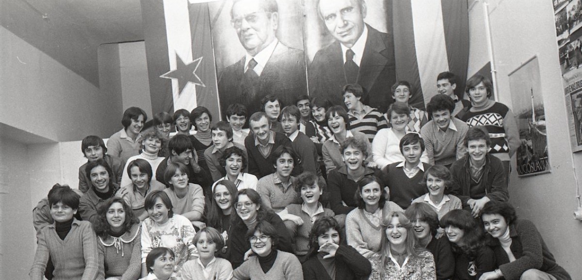 : Schüler*innen der Arbeiteruniversität Novi Beograd, Wien um 1980. Foto: Jovan Ritopečki © Slobodanka Kudlacek Ritopečki