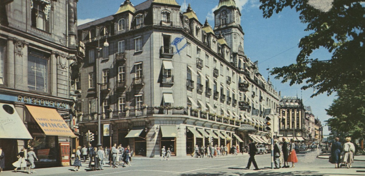 : Detail aus: Karl Johansgate, Grand Hotel | Fotograf unbekannt | Oslo, Norwegen | 1962